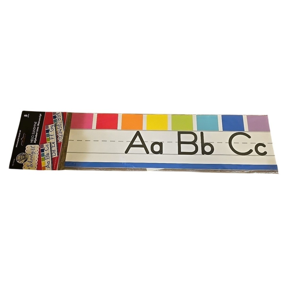 Schoolgirl Style Hello Sunshine Alphabet Mini Bulletin Board‎ Set Carson Dellosa